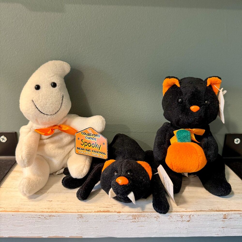Collectors Choice Vintage Halloween Plush Bean Bag Friends | Stuffed Animal Toys